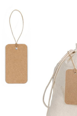 Étiquette rectangulaire fabriquée à partir de papier 100% recyclé (700 g/m²) - Egotier 93671