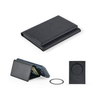 High-capacity PU magnetic wallet with RFID blocking - Egotier 95127