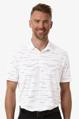 Adidas A2015 - Polo para hombre Ultimate365 de malla con estampado brillante