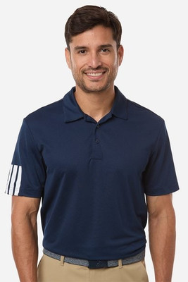 Adidas A719 - Men's Performance 3-Stripes Climacool Polo
