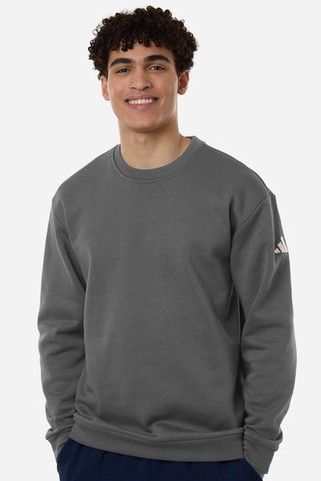 Adidas AT200 - Sudadera de cuello redondo de forro polar para hombre
