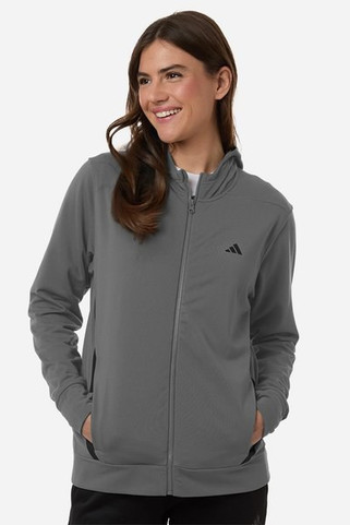 Adidas AT209 - Sudadera con capucha de forro polar con cremallera completa Game & Go para mujer