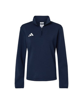 Adidas AT401 - Women's 3-Stripes Quarter-Zip Pullover