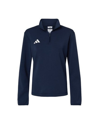Adidas AT401 - Sudadera de 3 rayas con cremallera de 1/4 para mujer