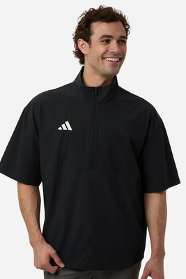 Adidas AT505 - Men's Short Sleeve Quarter-Zip Pullover