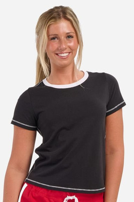 Boxercraft BW2106 - Camiseta de bebé para mujer con costuras en contraste