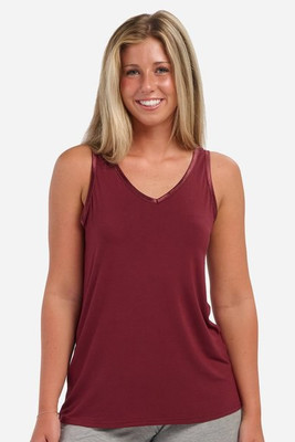Boxercraft BW2504 - Camiseta sin mangas de bambú con cuello en V para mujer