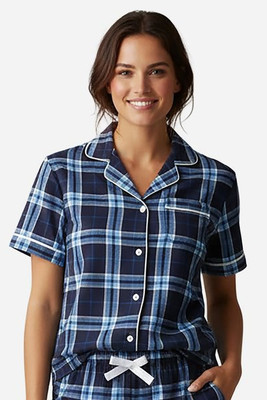 Boxercraft BW7101 - Camisa de franela para mujer de corte cuadrado
