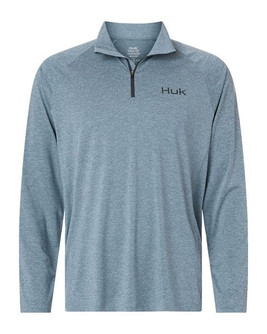 HUK H1200715 - Men's Airweight Heather Quarter-Zip Pullover