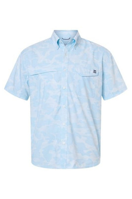 HUK H1500220 - Camisa de manga corta estampada Tidepoint para hombre