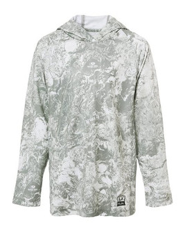 HUK H712L003 - Camiseta de manga larga con capucha y estampado de Mossy Oak para jóvenes.
