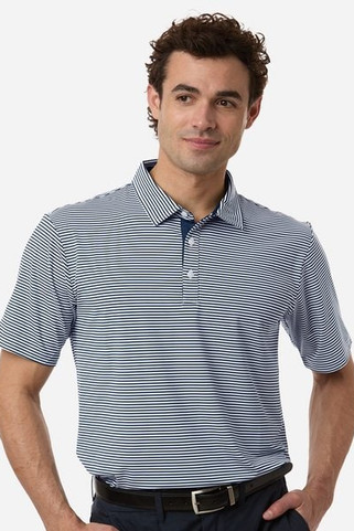 Swannies SW1110 - Mens Smith Striped Polo