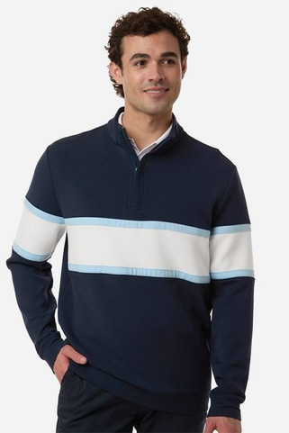 Swannies SWOQ500 - Mens Owen Quarter-Zip Colorblock Pullover