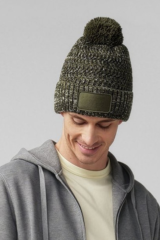 BEECHFIELD BF331 - Bonnet à pompon avec zone de marquage