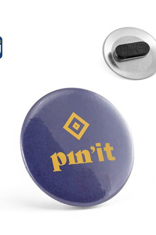 Button badge with double magnetic clasp - Egotier 73127