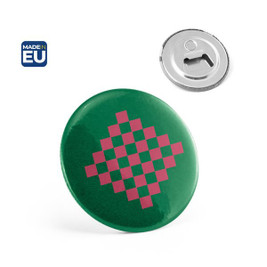 Magnetisk Knappenål badge med flaskeåbner - Egotier 73132