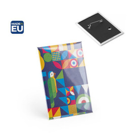 Vertical rectangular pin badge - Egotier 73133